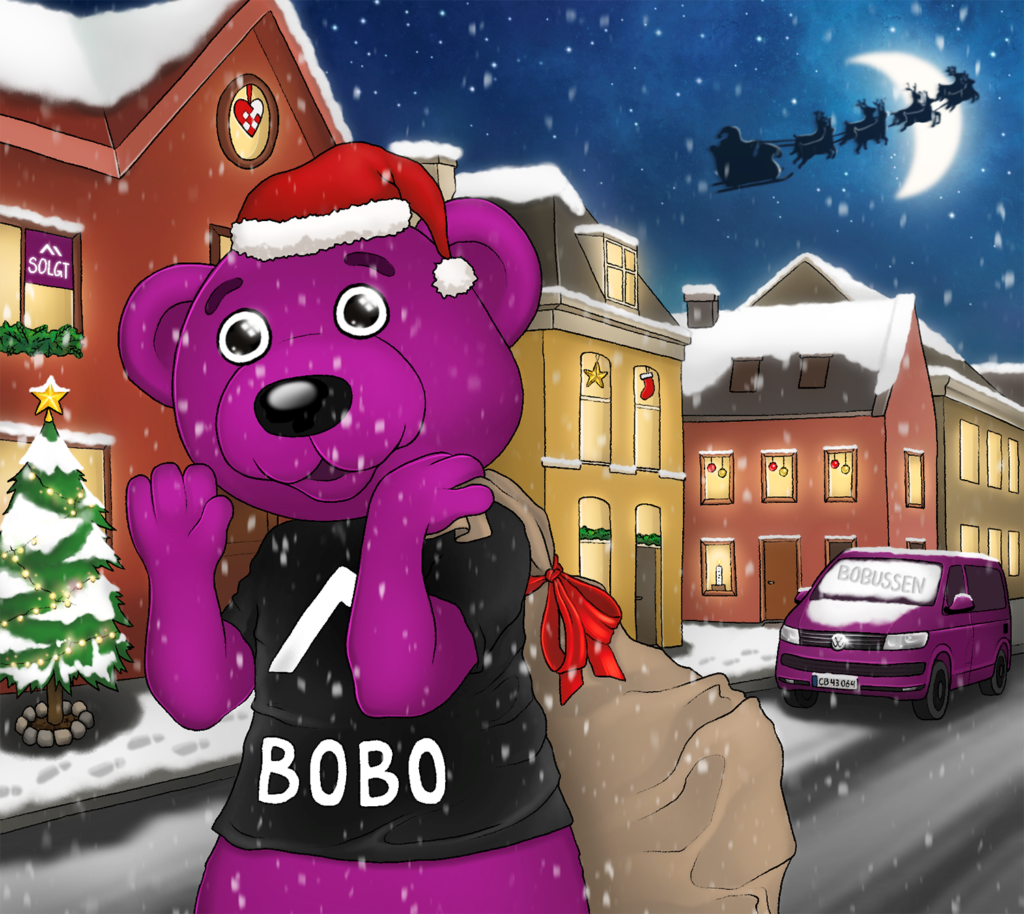 Illustreret forside til chokoladejulekalender