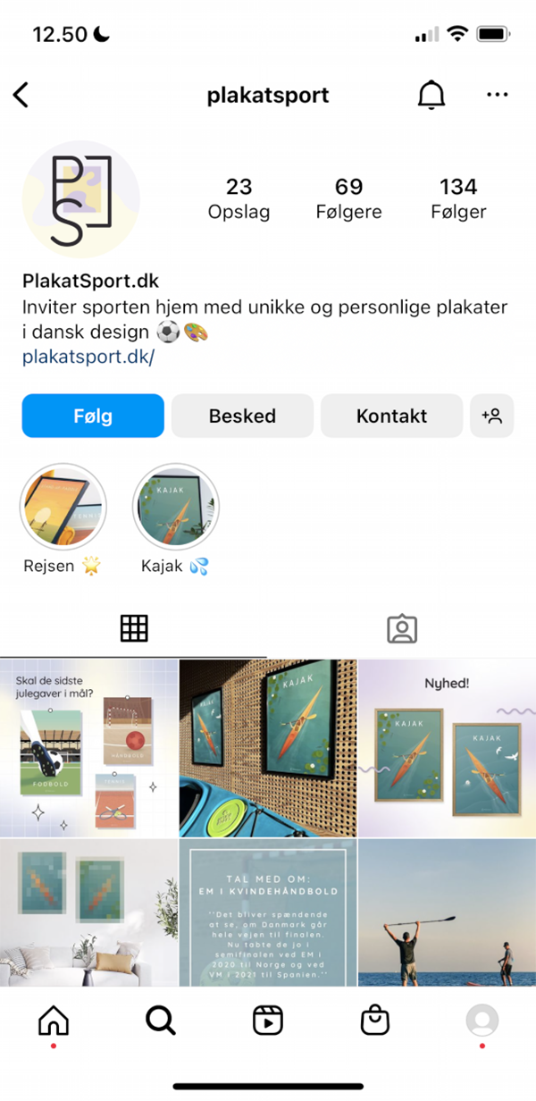 Plakatsport sociale medier